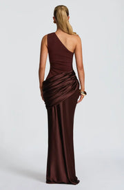 Sexy One-Shoulder Slim-Fit Pleated Dress
