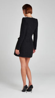 Sexy Rhinestone U-Collar Waist-Tight Luxury Dress