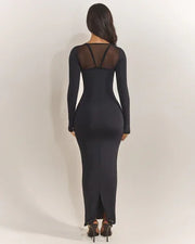 Sexy Long Sleeve Low-Cut Slim Fit Hip Skirt