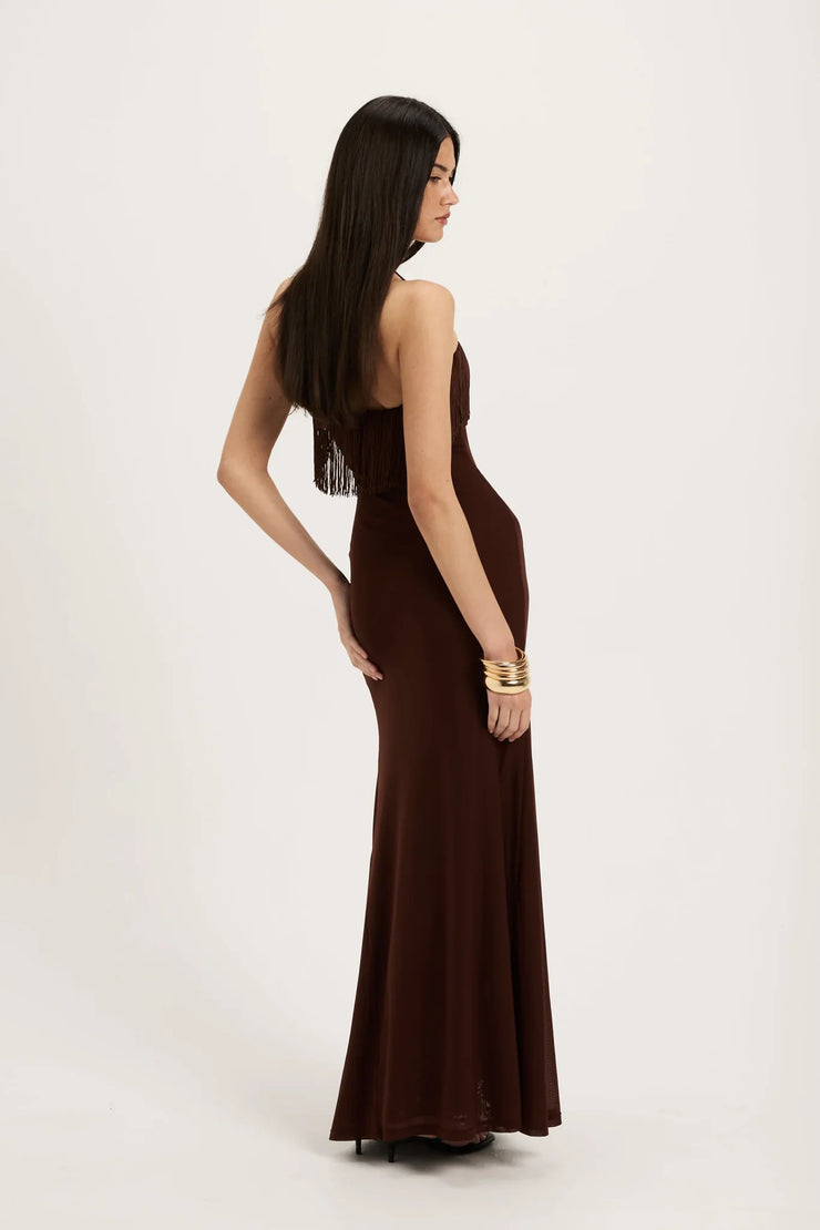 Sexy Strap Tassel Bandeau Slim-Fit Dress