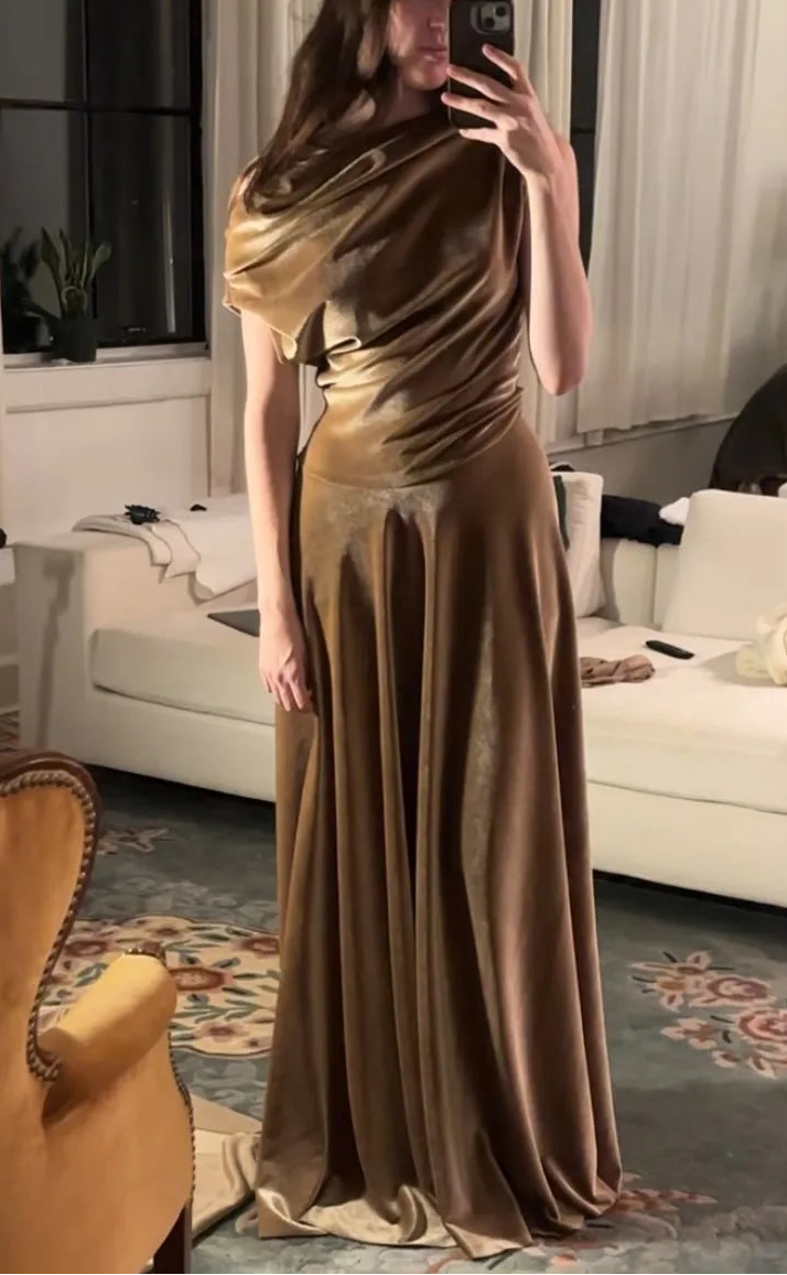 Sexy Solid Color Stitching Elegant Dress