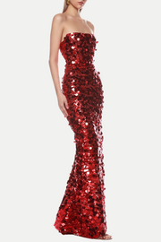 Shiva Strapless Sequin Maxi Dress