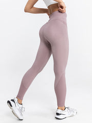 Skinny Wrap Yoga Bottoms High-Waisted Solid Color Leggings