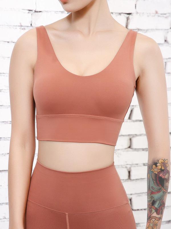 Wrap Sweat Absorb Backless Sports Bra