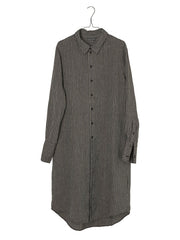 Vintage Striped Women's Shirt Dress