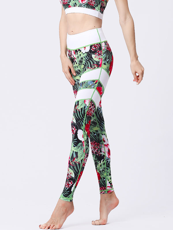 Floral Printed High Waist Leggings