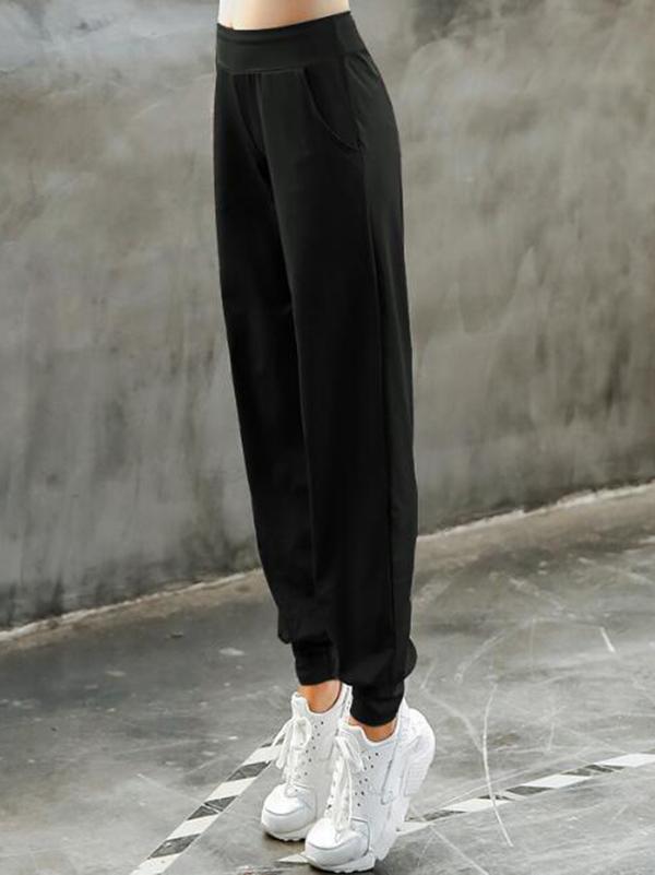 Pocket Ankle-tied Harem Pants