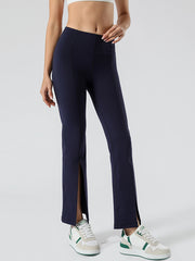 Solid Color Flexible High-Waisted Yoga Pants