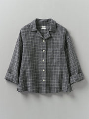 Checked Cotton And Linen Shirt