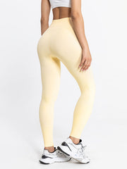 Skinny Wrap Yoga Bottoms High-Waisted Solid Color Leggings