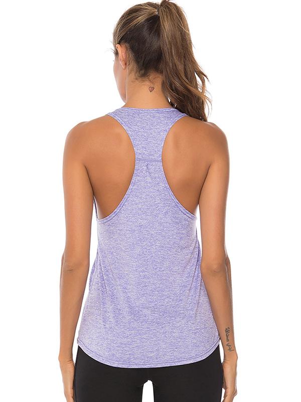 Casual Loose Breathable Solid Color Tanks