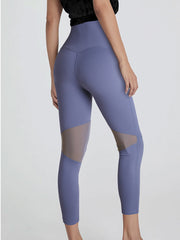 High-Waist Hip-Lifting  Peach Hip Tight-Fitting Mesh Quick-Drying Fitness Leggings