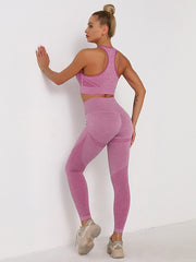 5 Colors Sleeveless U-Neck Yoga&Gym Suits