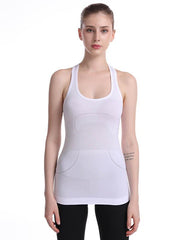 Seamless Solid Color Breathable Sports Vest Top