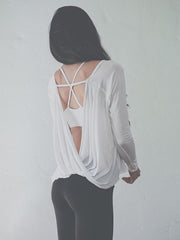 Loose Backless Yoga Tops