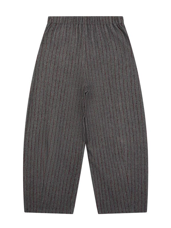 Striped High Waisted Tweed Women's Pants