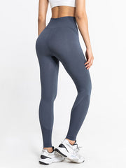 Skinny Wrap Yoga Bottoms High-Waisted Solid Color Leggings