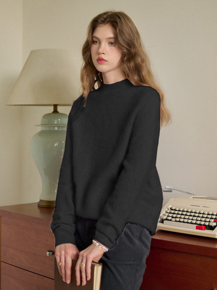 Izabella Round Neck Wool Sweater