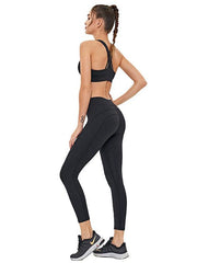 Wrap Cross Back Solid Yoga Suits