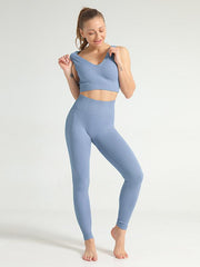 Wrap Solid High Waist Yoga Suits