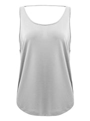 Loose Sleeveless Backless Vest Top