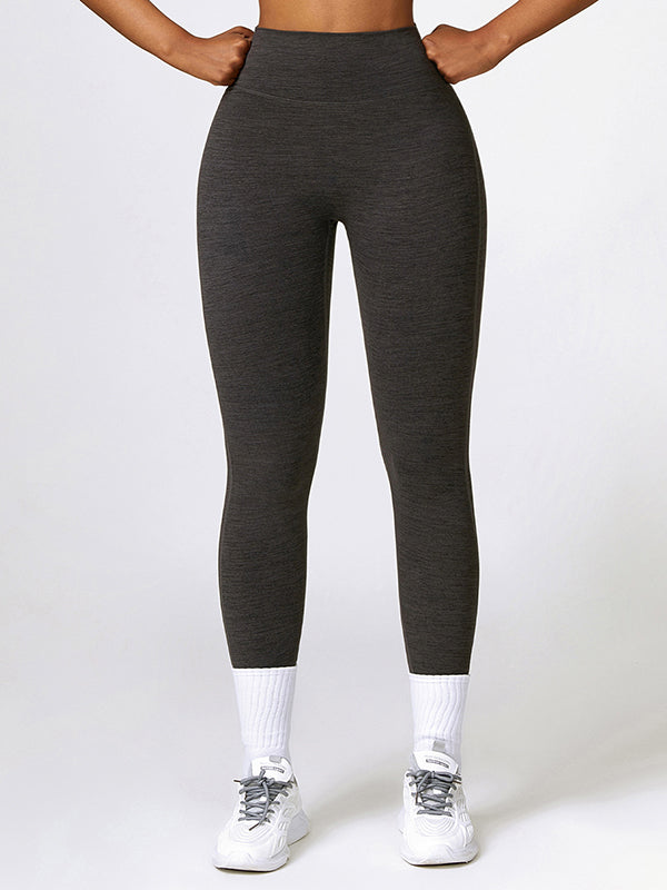 Skinny Leg Wrap Contrast Color High-Waisted Tights Leggings