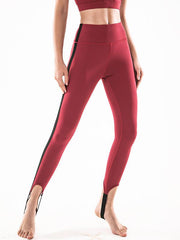 Wrap Quick Dry Contrast Color Yoga Leggings