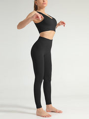 Wrap Solid High Waist Yoga Suits