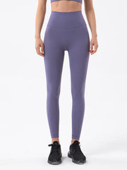 High-Waisted Pockets Solid Color Yoga Bottoms