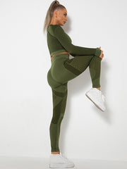 Moisture Absorbing Yoga Long Sleeve Suit