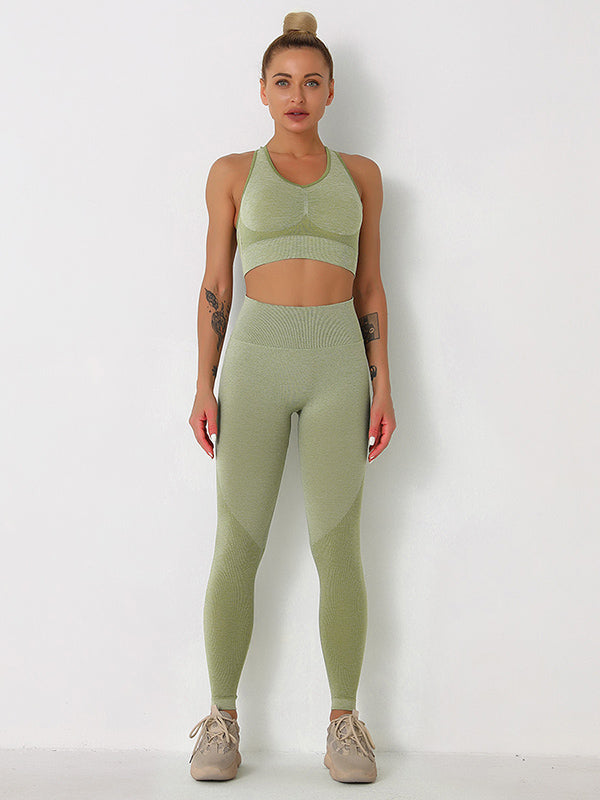 5 Colors Sleeveless U-Neck Yoga&Gym Suits