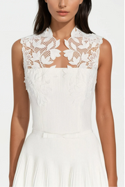 Ragiel Floral Lace Sleeveless Maxi Dress