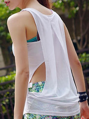 Loose Solid Sports Vest Top