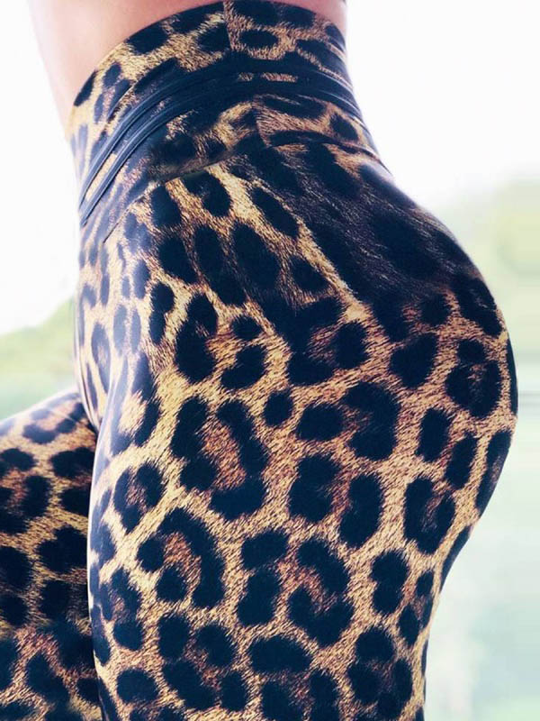 Empire Leopard Slim Dance Athletic Leggings