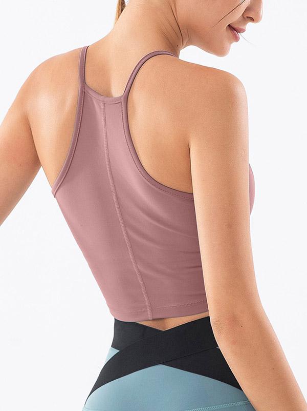 Mesh Hollow Gathered Shockproof Sports Bra