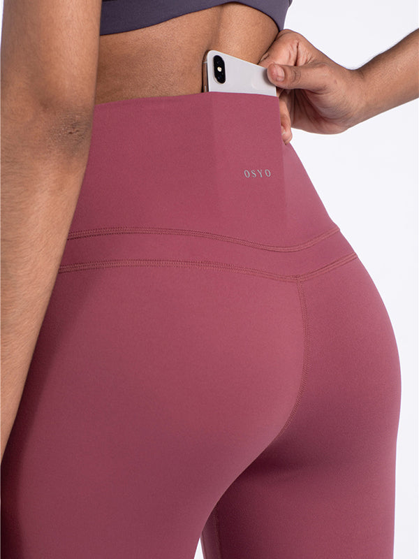 Skinny Leg Wrap Solid Color Yoga Bottoms