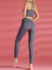 Wrap Solid Breathable Yoga&Gym Leggings