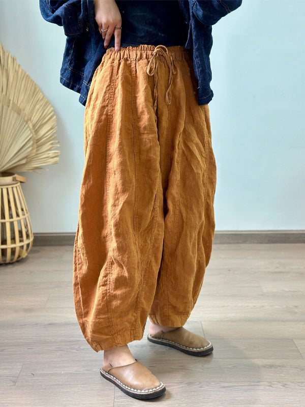 Linen Harem Pants