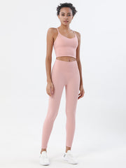 High-Waisted Pockets Solid Color Yoga Bottoms