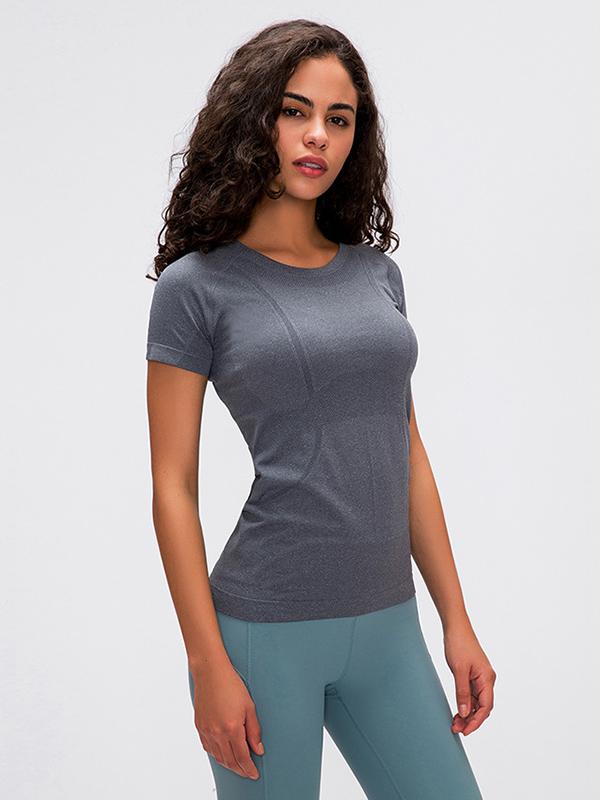 Wrap Solid Breathable Yoga Tees