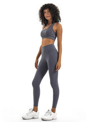 Wrap High-Waisted Solid Color Sports Leggings