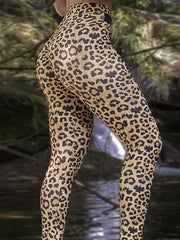 Skinny Wrap High-Waisted Leopard Leggings