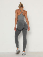 Wrap Solid Absorb Sweat Yoga Suits