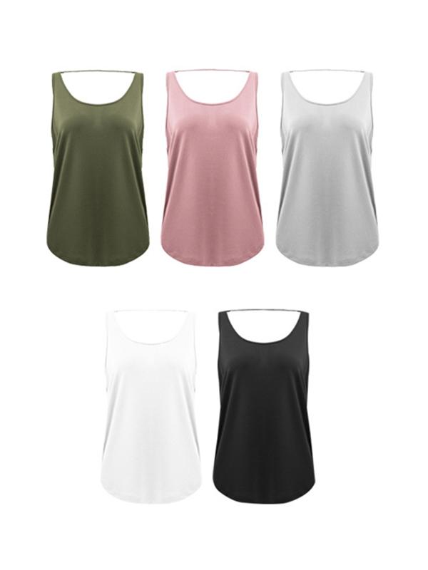 Loose Sleeveless Backless Vest Top