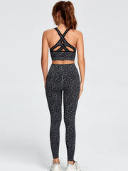 Leopard Camo Bra & Leggings Suits