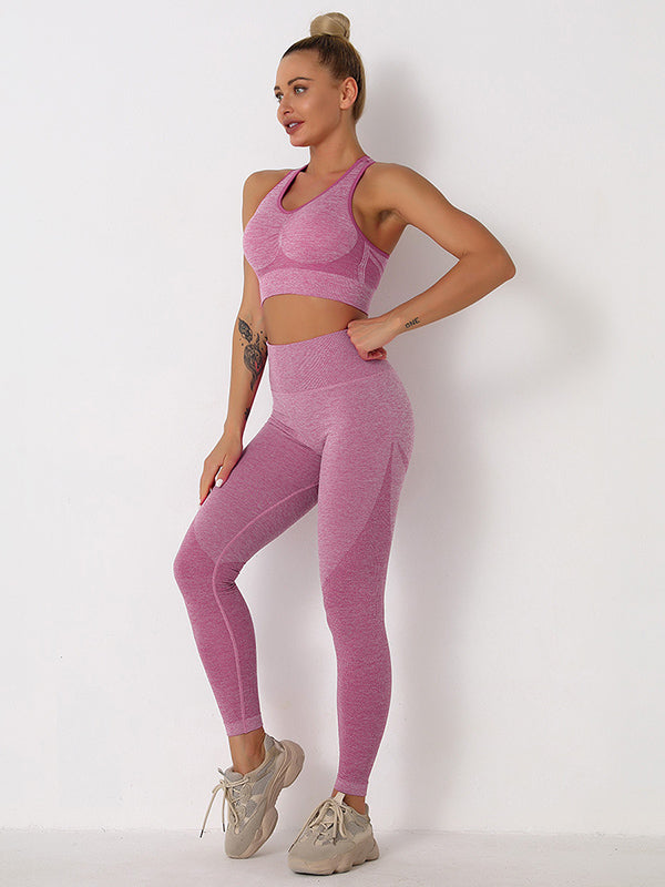 5 Colors Sleeveless U-Neck Yoga&Gym Suits