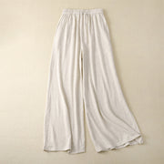 Cotton and linen retro loose all-match wide-leg pants