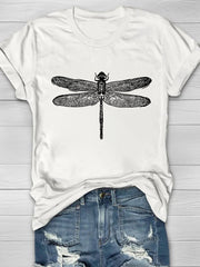Dragonfly Print Women's T-shirt