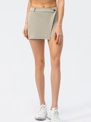 Nude Yoga Dance Skirt Fake Two-Piece Fitness Shorts