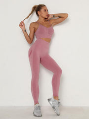 Wrap Solid Absorb Sweat Yoga Suits